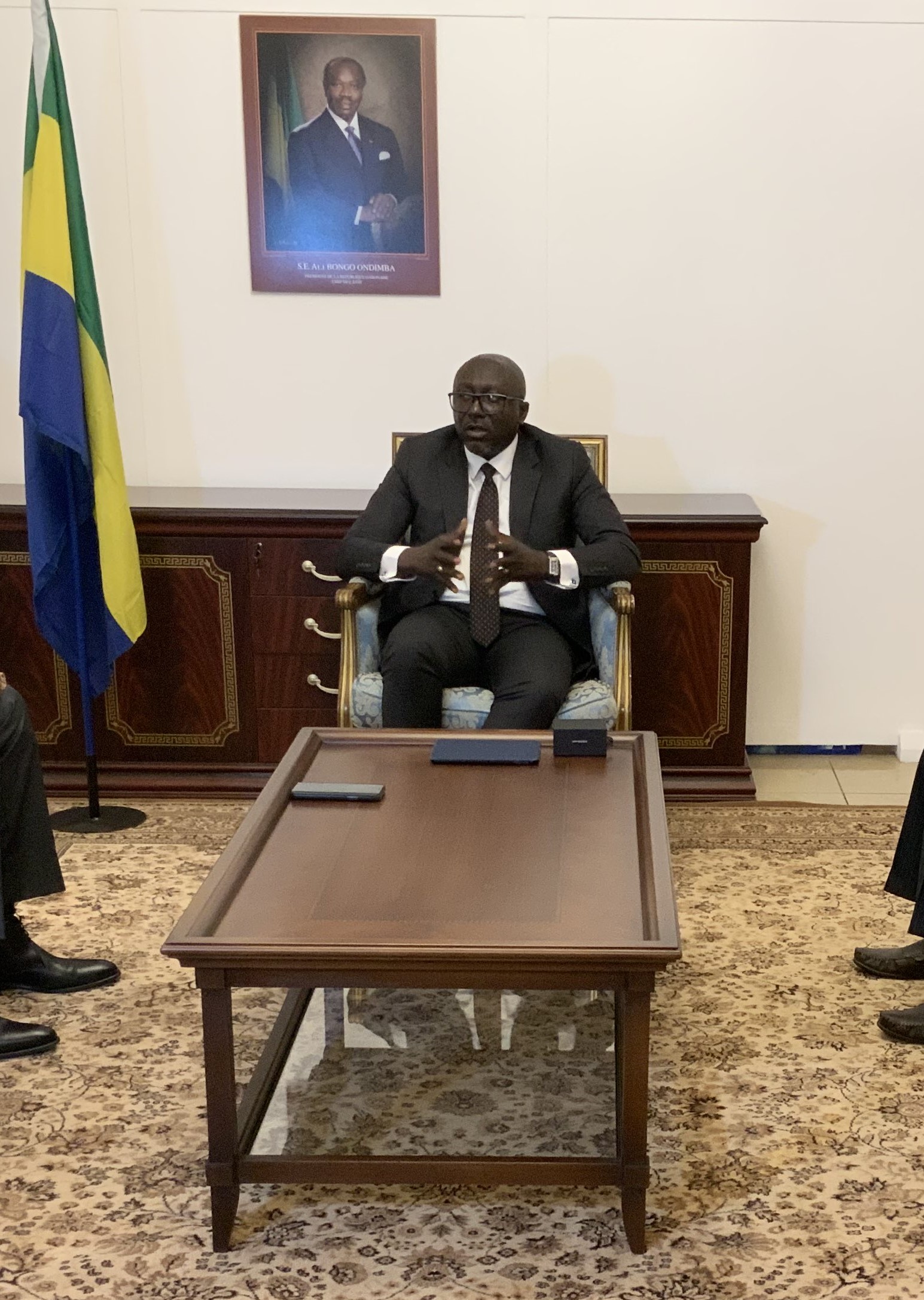 [Gabon] Infrastructures : Le ministre Bounda Balonzi reçoit une délégation de la  BDAC; Credit: 